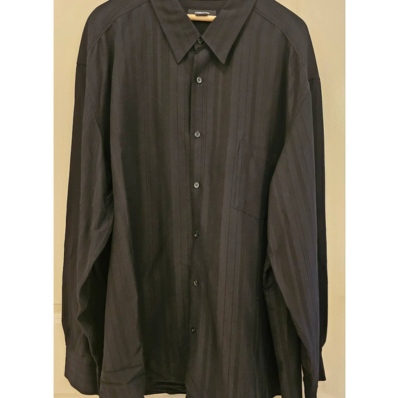 Claiborne Men's 3XL Long Sleeve Dress Shirt Black - Picture 1 of 3